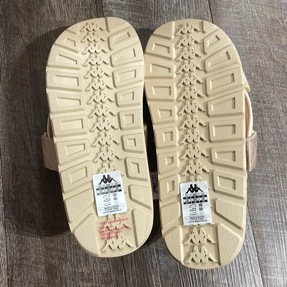 Kappa Beige Slide Sandals NEW - Picture 5 of 6